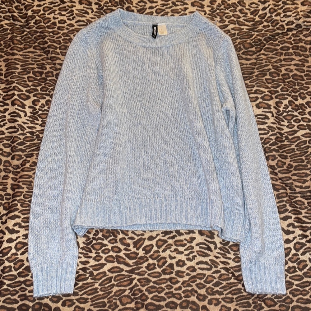 🌹 Icy Blue H&M’s Knit Sweater 🌹